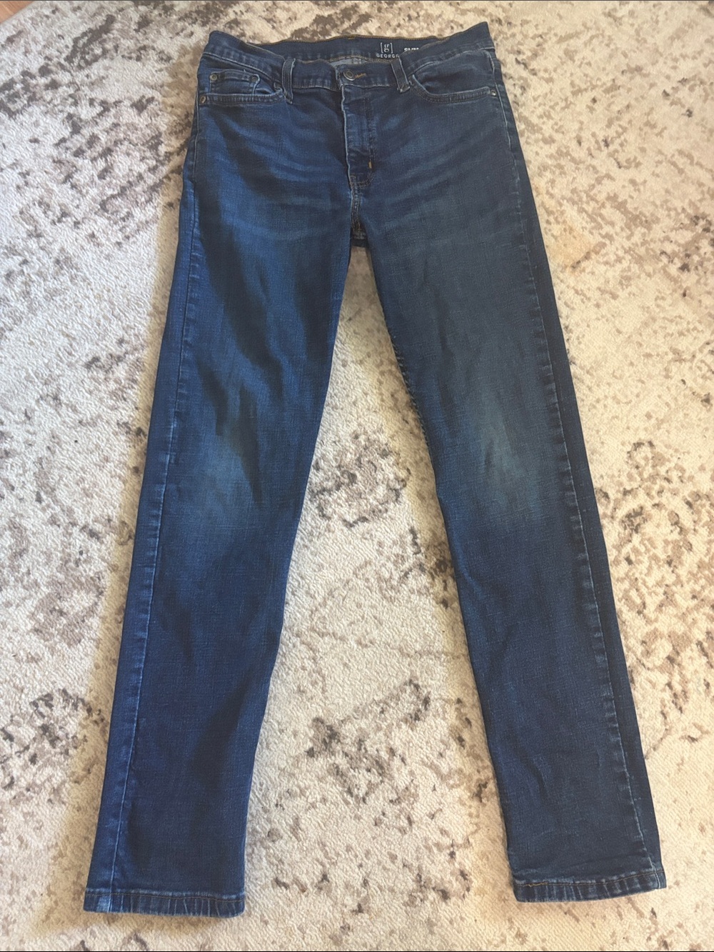 Men's Dark Blue Slim Fit Jeans